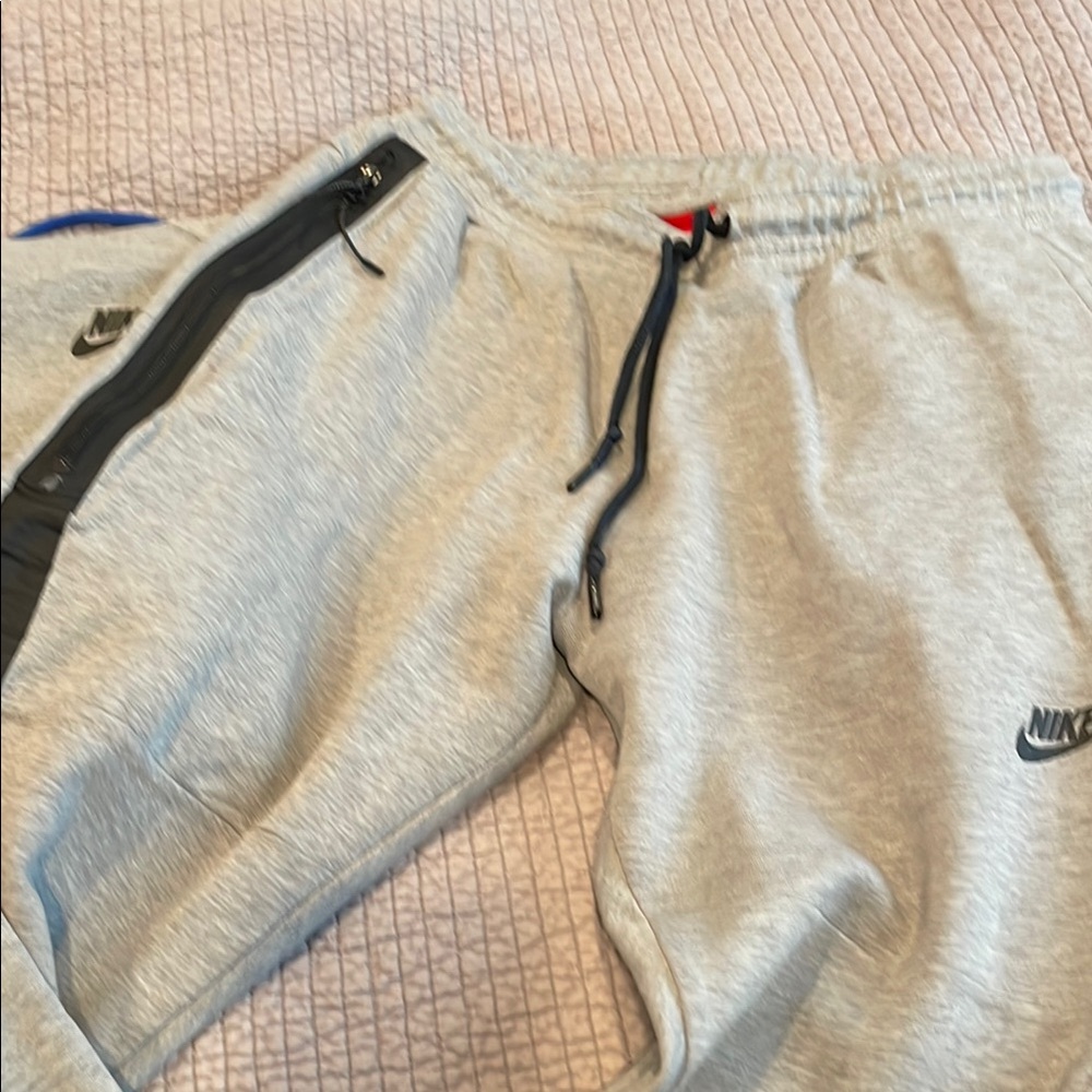 Nike Gray and Black Sweatpants Classic Joggers